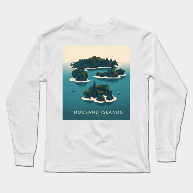 Thousand Islands Long Sleeve T-Shirt by mbloomstine